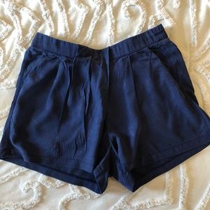 Lululemon Navy Pleated Shorts
